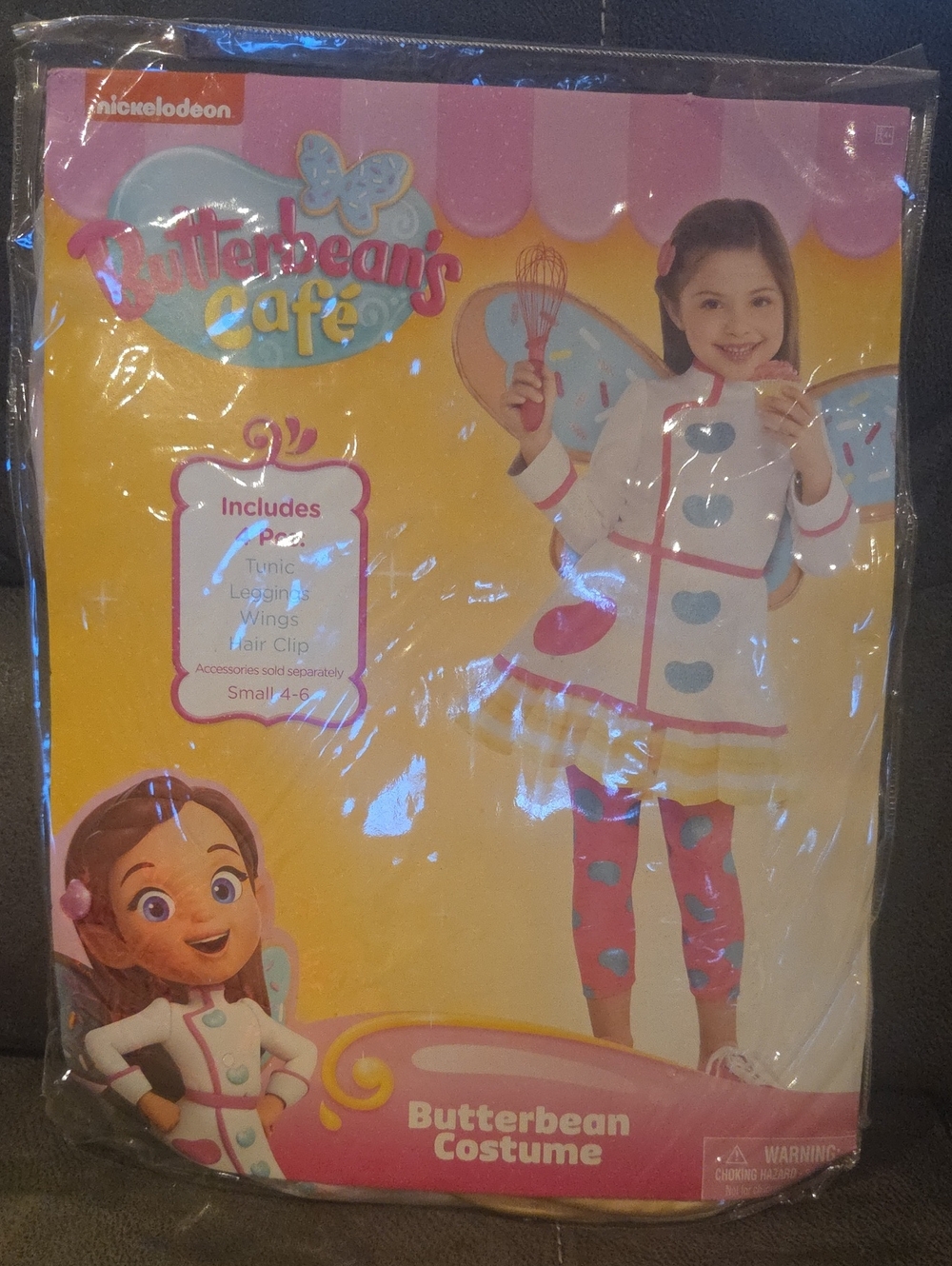 Butterbean's Café Pink Yellow & Blue Girls Costume Dress. Nickelodeon